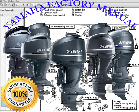 Thumbnail Yamaha Outboard V6 EXCEL XF Service Repair Maintenance Factory Professional Manual