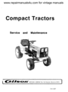 Thumbnail Gilson wards compact tractor service maintenance manual