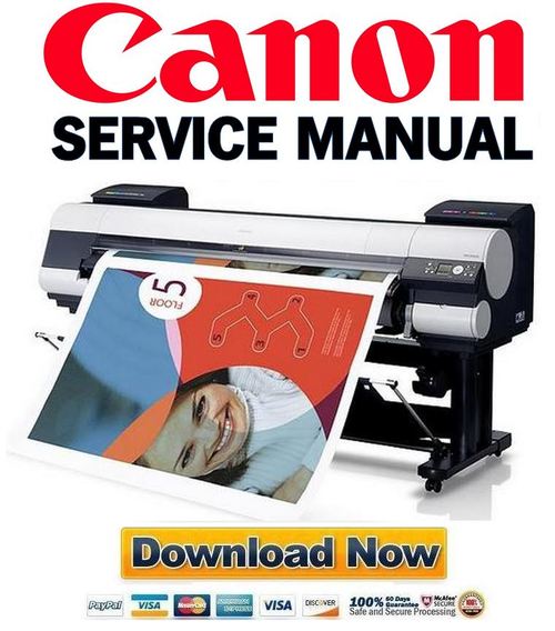 Canon iPF9000 Service Manual & Repair Guide + Parts List Download...