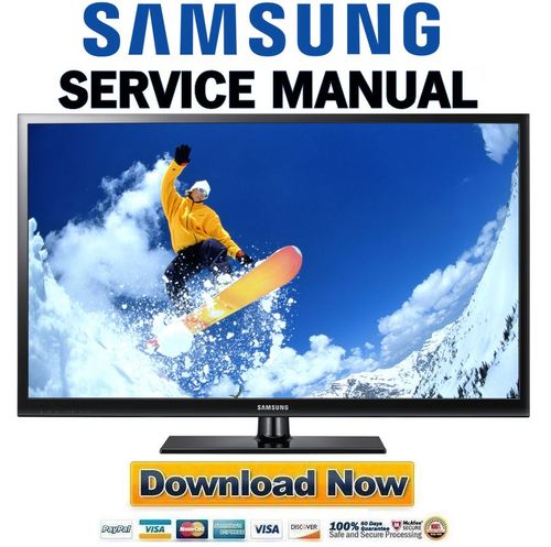 Samsung PN43D450 PN43D450A2D Service Manual and Repair Guide - Tradebit