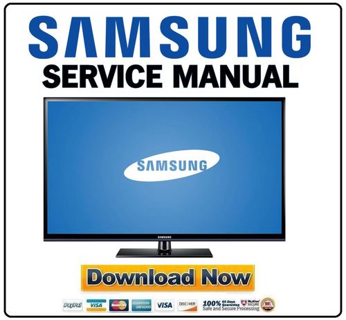 Samsung PN60E530 PN60E530A3F PN60E530A3FXZA Service Manual