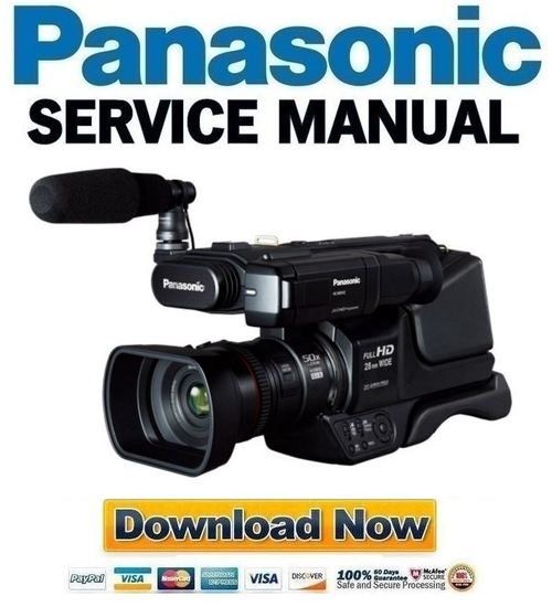 Panasonic HC MDH2 MDH2M Service Manual & Repair Guide Tradebit