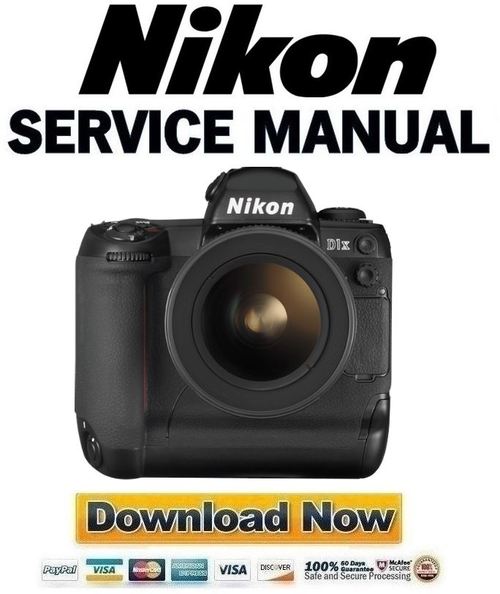 Nikon D1X Service and Repair Manual + Parts List Catalog Tradebit