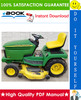 Thumbnail ☆☆ Best ☆☆ John Deere 325, 345 Lawn & Garden Tractors Technical Manual