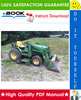 Thumbnail ☆☆ Best ☆☆ John Deere 4100 Compact Utility Tractors Technical Manual