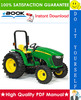 Thumbnail ☆☆ Best ☆☆ John Deere 4105 Compact Utility Tractor Technical Manual