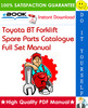 Thumbnail Toyota BT Forklift Spare Parts Catalogue Full Set Manual (2.09GB DVD IMAGE!)