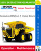 Thumbnail ☆☆ Best ☆☆ Komatsu HD1500-7 Dump Truck Operation & Maintenance Manual (Serial Number: A30001 & UP)