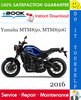 Thumbnail ☆☆ Best ☆☆ 2016 Yamaha MTM850, MTM850G Motorcycle Service Repair Manual 