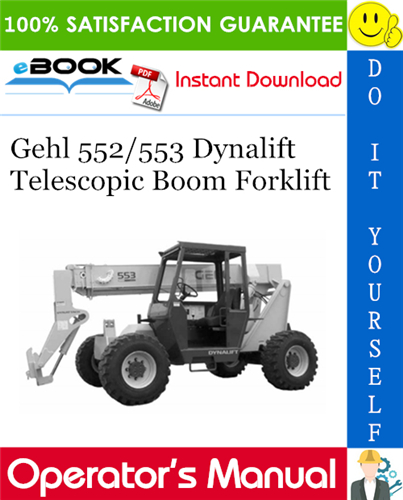 Thumbnail ☆☆ Best ☆☆ Gehl 552/553 Dynalift Telescopic Boom Forklift Operators Manual