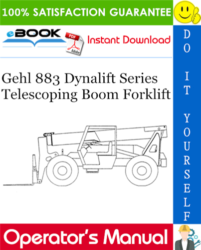 Thumbnail ☆☆ Best ☆☆ Gehl 883 Dynalift Series Telescoping Boom Forklift Operators Manual