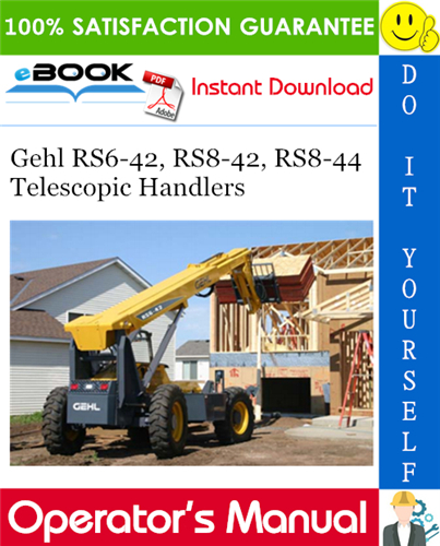 Thumbnail ☆☆ Best ☆☆ Gehl RS6-42, RS8-42, RS8-44 Telescopic Handlers Operators Manual #2