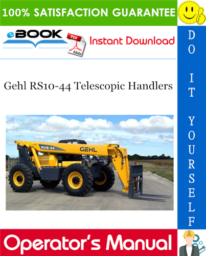 Thumbnail ☆☆ Best ☆☆ Gehl RS10-44 Telescopic Handlers Operators Manual