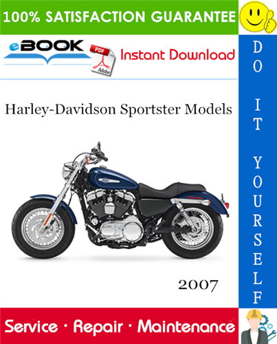 Thumbnail ☆☆ Best ☆☆ 2007 Harley-Davidson Sportster Models (XL883, XL883L, XL883R, XL1200L, XL1200R, XL883C, XL1200C, XL50) Motorcycle Service Repair Manual 