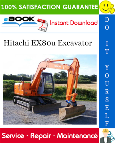 Thumbnail ☆☆ Best ☆☆ Hitachi EX80u Excavator Service Repair Manual + Circuit Diagram & Harness