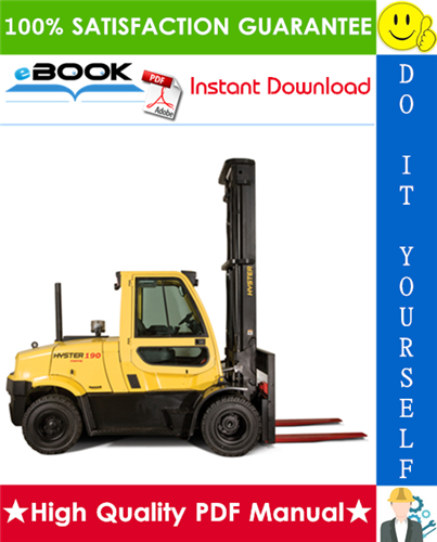 Thumbnail ☆☆ Best ☆☆ Hyster H170FT, H175FT36, F190FT (A299) 4-Wheel Pneumatic Tire Forklifts Service Repair Manual