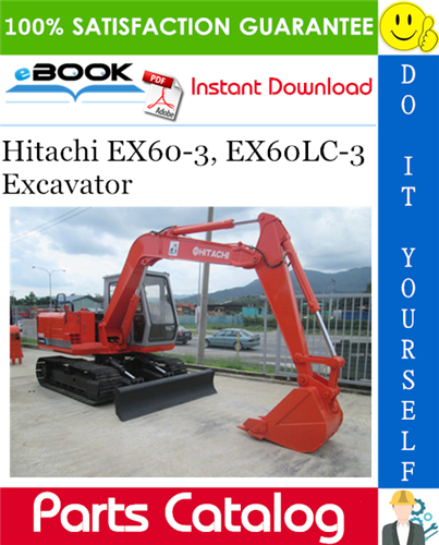 Thumbnail ☆☆ Best ☆☆ Hitachi EX60-3, EX60LC-3 Excavator Parts Catalog Manual