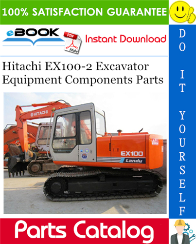 Thumbnail ☆☆ Best ☆☆ Hitachi EX100-2 Excavator Equipment Components Parts Catalog Manual