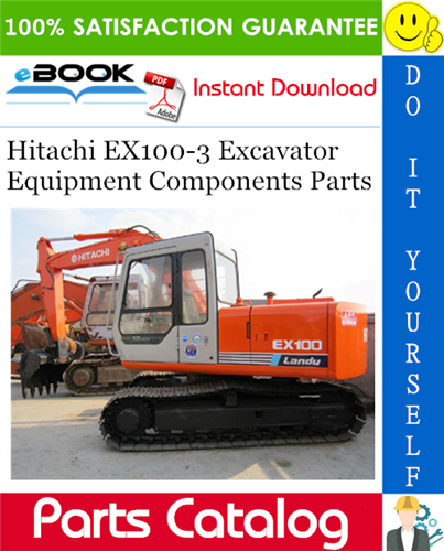 Thumbnail ☆☆ Best ☆☆ Hitachi EX100-3 Excavator Equipment Components Parts Catalog Manual