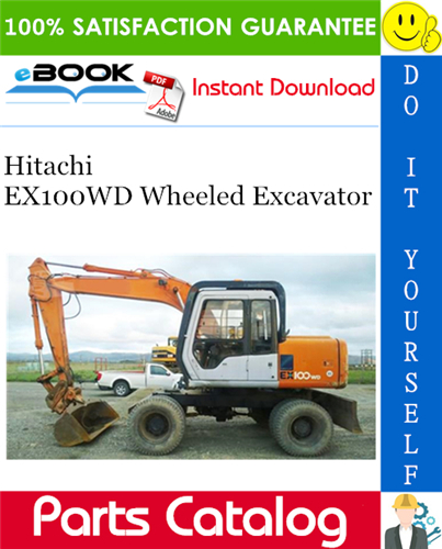 Thumbnail ☆☆ Best ☆☆ Hitachi EX100WD Wheeled Excavator Parts Catalog Manual