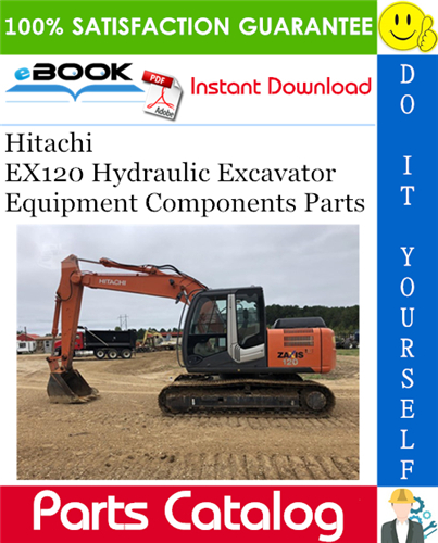 Thumbnail ☆☆ Best ☆☆ Hitachi EX120 Hydraulic Excavator Equipment Components Parts Catalog Manual