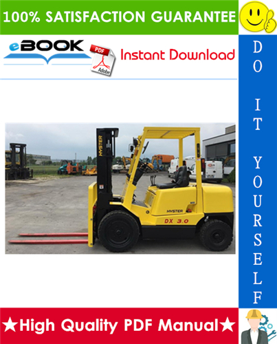 Thumbnail ☆☆ Best ☆☆ Hyster H2.50DX, H3.00DX (A966) Forklift Trucks Service Repair Manual