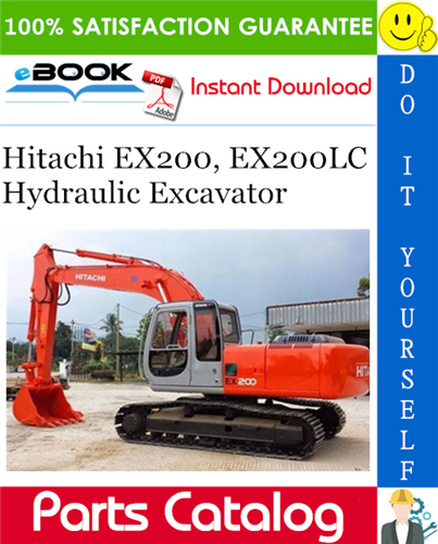 Thumbnail ☆☆ Best ☆☆ Hitachi EX200, EX200LC Hydraulic Excavator Parts Catalog Manual