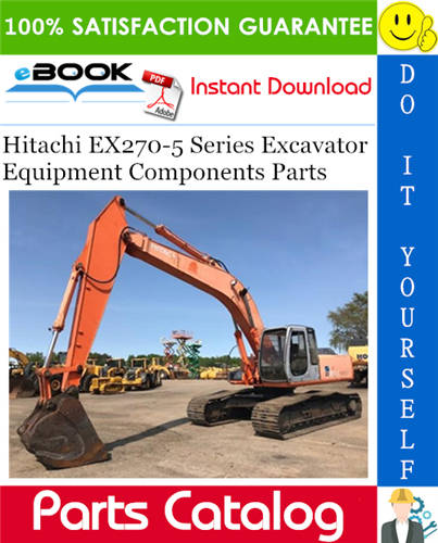 Thumbnail ☆☆ Best ☆☆ Hitachi EX270-5 Series Excavator Equipment Components Parts Catalog Manual