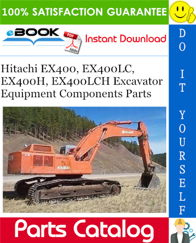 Thumbnail ☆☆ Best ☆☆ Hitachi EX400, EX400LC, EX400H, EX400LCH Excavator Equipment Components Parts Catalog Manual
