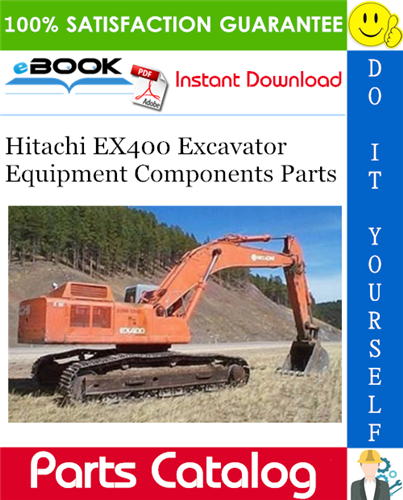 Thumbnail ☆☆ Best ☆☆ Hitachi EX400 Excavator Equipment Components Parts Catalog Manual (Cold District Type A)