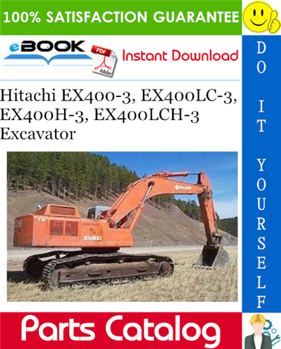 Thumbnail ☆☆ Best ☆☆ Hitachi EX400-3, EX400LC-3, EX400H-3, EX400LCH-3 Excavator Parts Catalog Manual