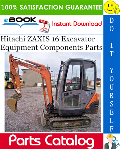 Thumbnail ☆☆ Best ☆☆ Hitachi ZAXIS 16 Excavator Equipment Components Parts Catalog Manual