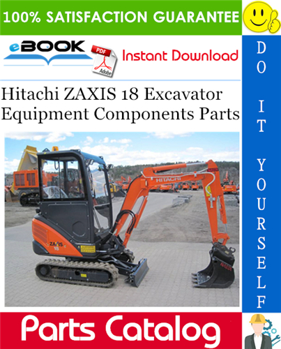 Thumbnail ☆☆ Best ☆☆ Hitachi ZAXIS 18 Excavator Equipment Components Parts Catalog Manual