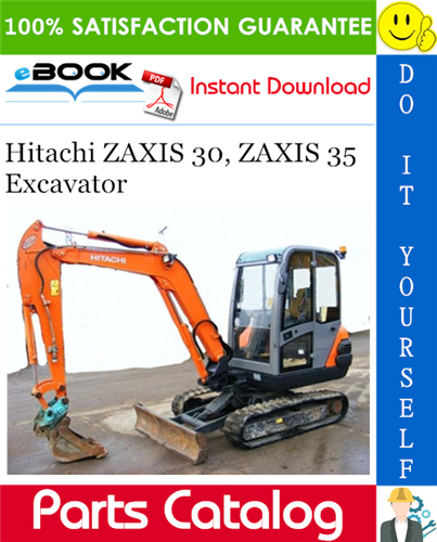 Thumbnail ☆☆ Best ☆☆ Hitachi ZAXIS 30, ZAXIS 35 Excavator Parts Catalog Manual