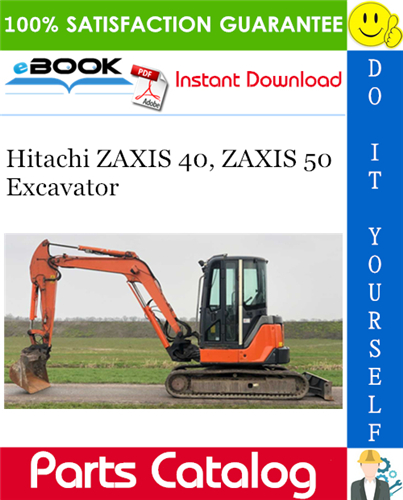 Thumbnail ☆☆ Best ☆☆ Hitachi ZAXIS 40, ZAXIS 50 Excavator Parts Catalog Manual