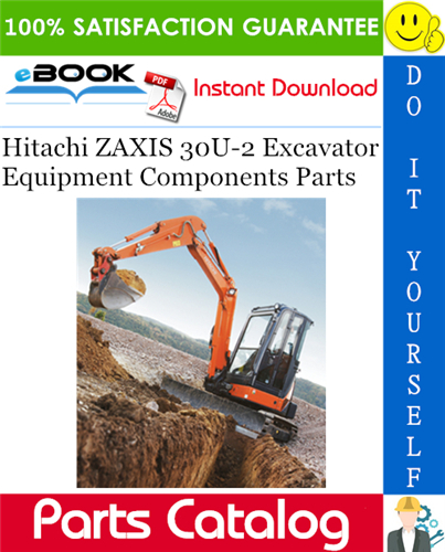 Thumbnail ☆☆ Best ☆☆ Hitachi ZAXIS 30U-2 Excavator Equipment Components Parts Catalog Manual