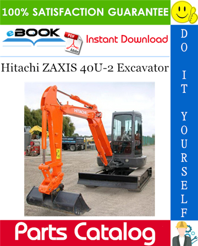 Thumbnail ☆☆ Best ☆☆ Hitachi ZAXIS 40U-2 Excavator Parts Catalog Manual