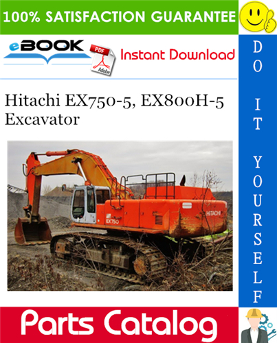 Thumbnail ☆☆ Best ☆☆ Hitachi EX750-5, EX800H-5 Excavator Parts Catalog Manual