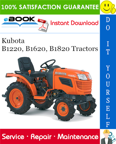 Thumbnail ☆☆ Best ☆☆ Kubota B1220, B1620, B1820 Tractors Service Repair Manual