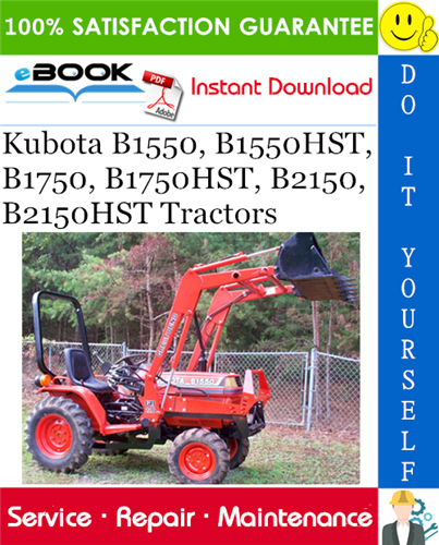 Thumbnail ☆☆ Best ☆☆ Kubota B1550, B1550HST, B1750, B1750HST, B2150, B2150HST Tractors Service Repair Manual