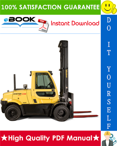 Thumbnail ☆☆ Best ☆☆ Hyster H8.0FT (H170FT), H8.0FT9 (H175FT36), H9.0FT (H190FT) [C299] 4-Wheel Pneumatic Tire Forklift Trucks Service Repair Manual