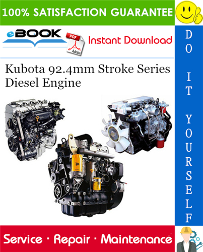 Thumbnail ☆☆ Best ☆☆ Kubota 92.4mm Stroke Series Diesel Engine Service Repair Manual 