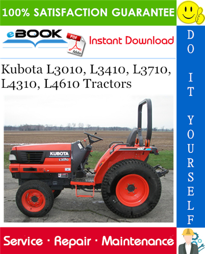 Thumbnail ☆☆ Best ☆☆ Kubota L3010, L3410, L3710, L4310, L4610 Tractors Service Repair Manual