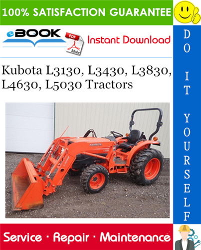 Thumbnail ☆☆ Best ☆☆ Kubota L3130, L3430, L3830, L4630, L5030 Tractors Service Repair Manual