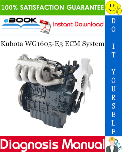 Thumbnail ☆☆ Best ☆☆ Kubota WG1605-E3 ECM System Diagnosis Manual