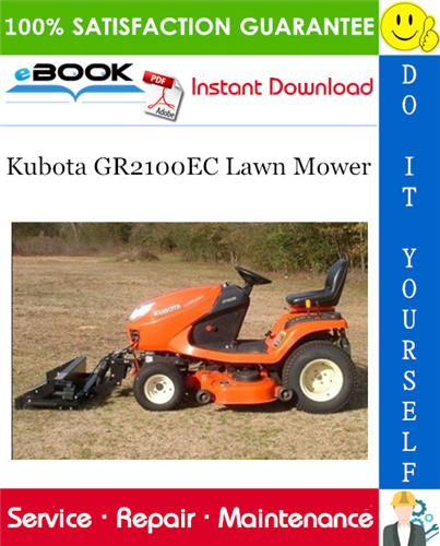 Thumbnail ☆☆ Best ☆☆ Kubota GR2100EC Lawn Mower Service Repair Manual
