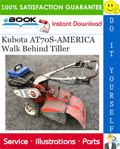 Thumbnail ☆☆ Best ☆☆ Kubota AT70S-AMERICA Walk Behind Tiller Parts Manual