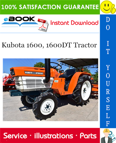 Thumbnail ☆☆ Best ☆☆ Kubota 1600, 1600DT Tractor Parts Manual