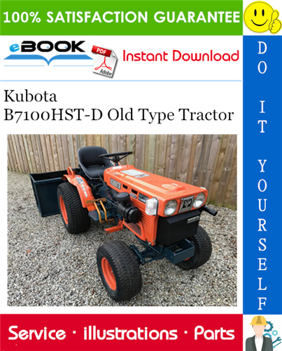 Thumbnail ☆☆ Best ☆☆ Kubota B7100HST-D Old Type Tractor Parts Manual