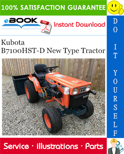 Thumbnail ☆☆ Best ☆☆ Kubota B7100HST-D New Type Tractor Parts Manual